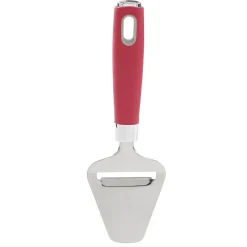 Gifi Couteau racloir à fromage inox manche rouge