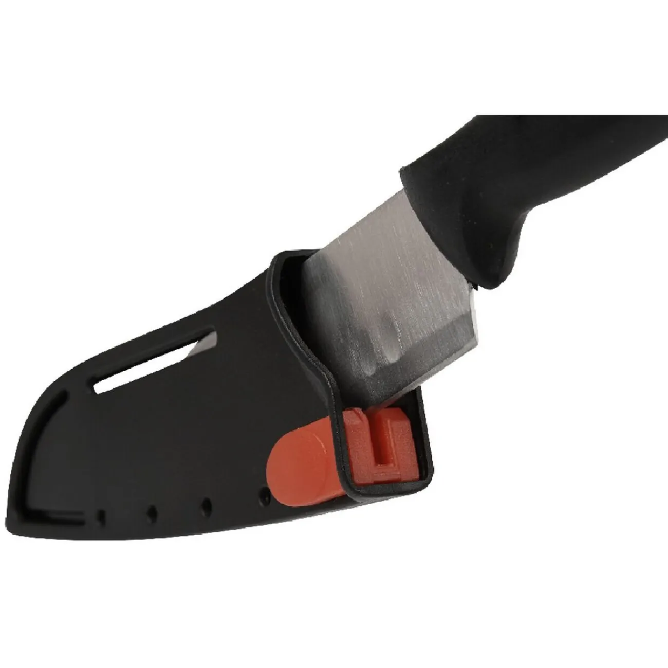 Gifi Couteau santoku avec étui aiguiseur L. 23 cm