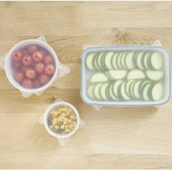 Gifi Couvercle extensible en silicone transparent x3