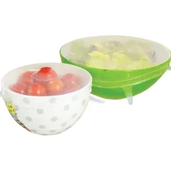 Gifi Couvercle silicone extensible blanc transparent x4