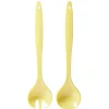 Gifi Couverts à salade en plastique jaune x2