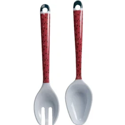 Gifi Couverts à salade style tropical manche motif pastèque x2