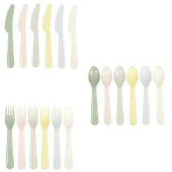 Gifi Couverts en plastique réutilisable 6 personnes