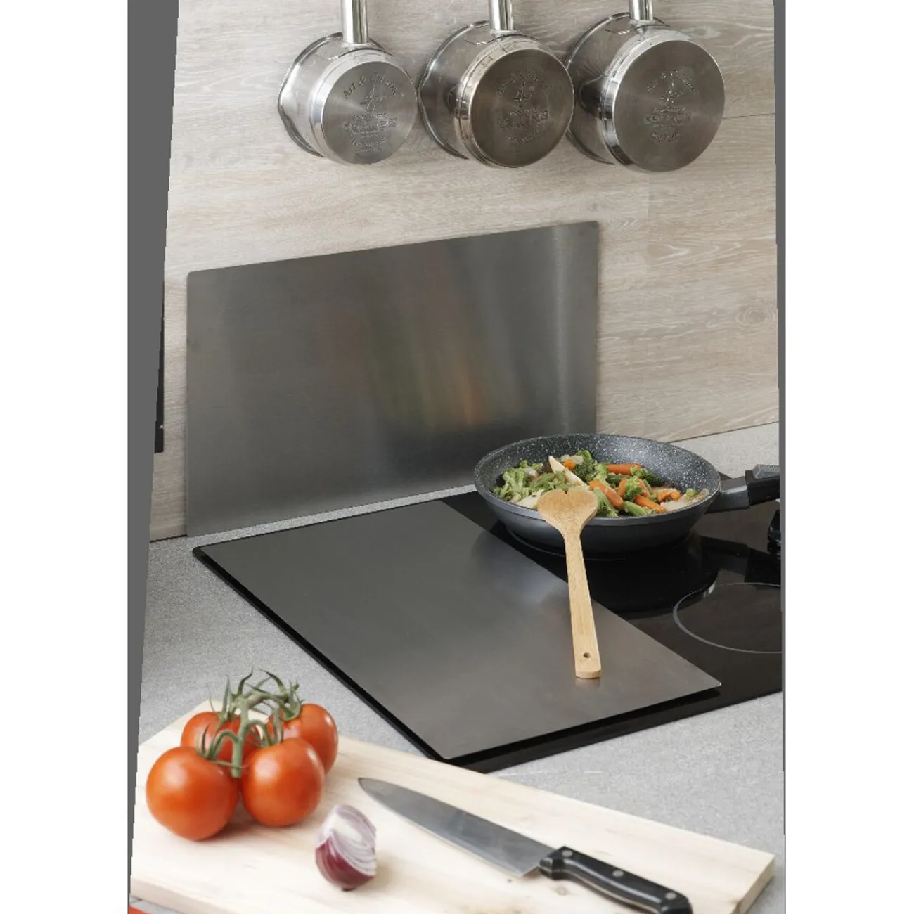 Gifi Crédence inox dim. 48.5x27 cm - Lot de 2