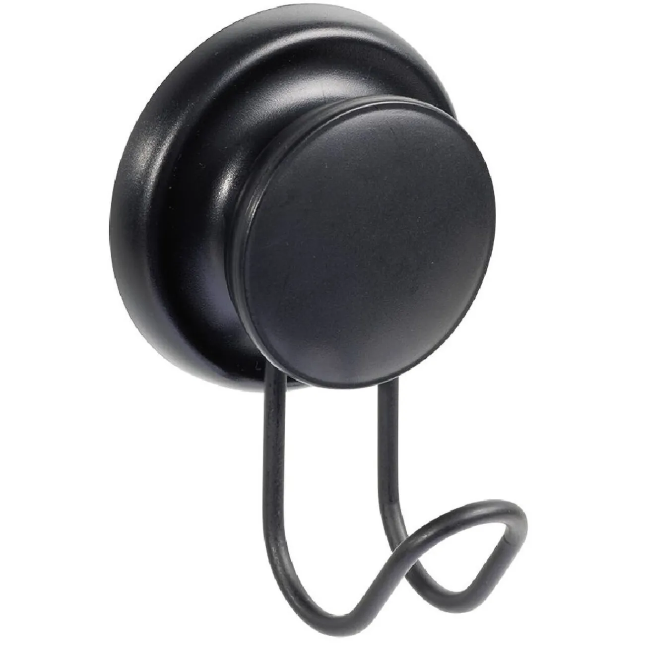 Gifi Rangement|Crochet à ventouse métal noir