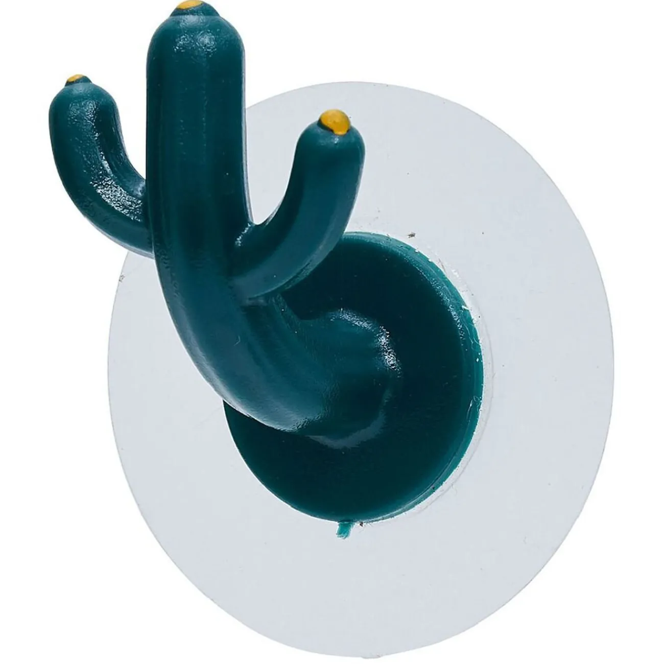 Gifi Rangement|Crochet adhésif cactus x2 bleu canard