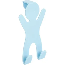 Gifi Rangement|Crochet de porte forme bonhomme blanc - 10,5xH.19 cm