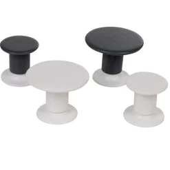 Gifi Equipement Douche^Crochet design rond à coller x4