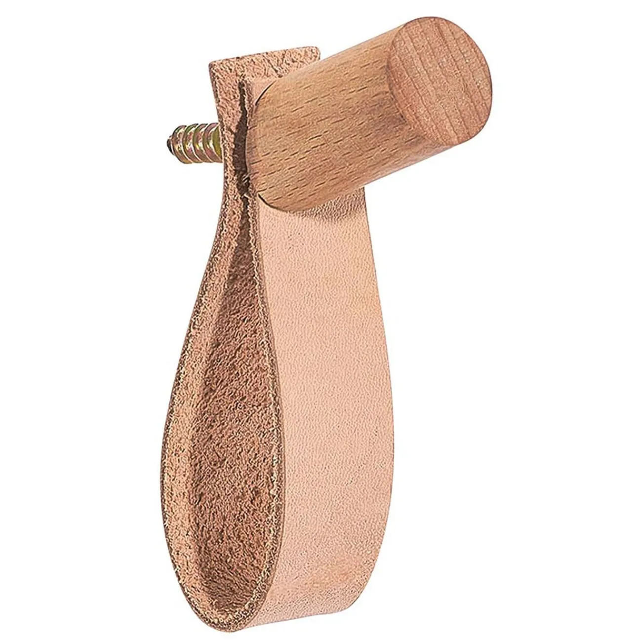 Gifi Rangement|Crochet en bois et cuir