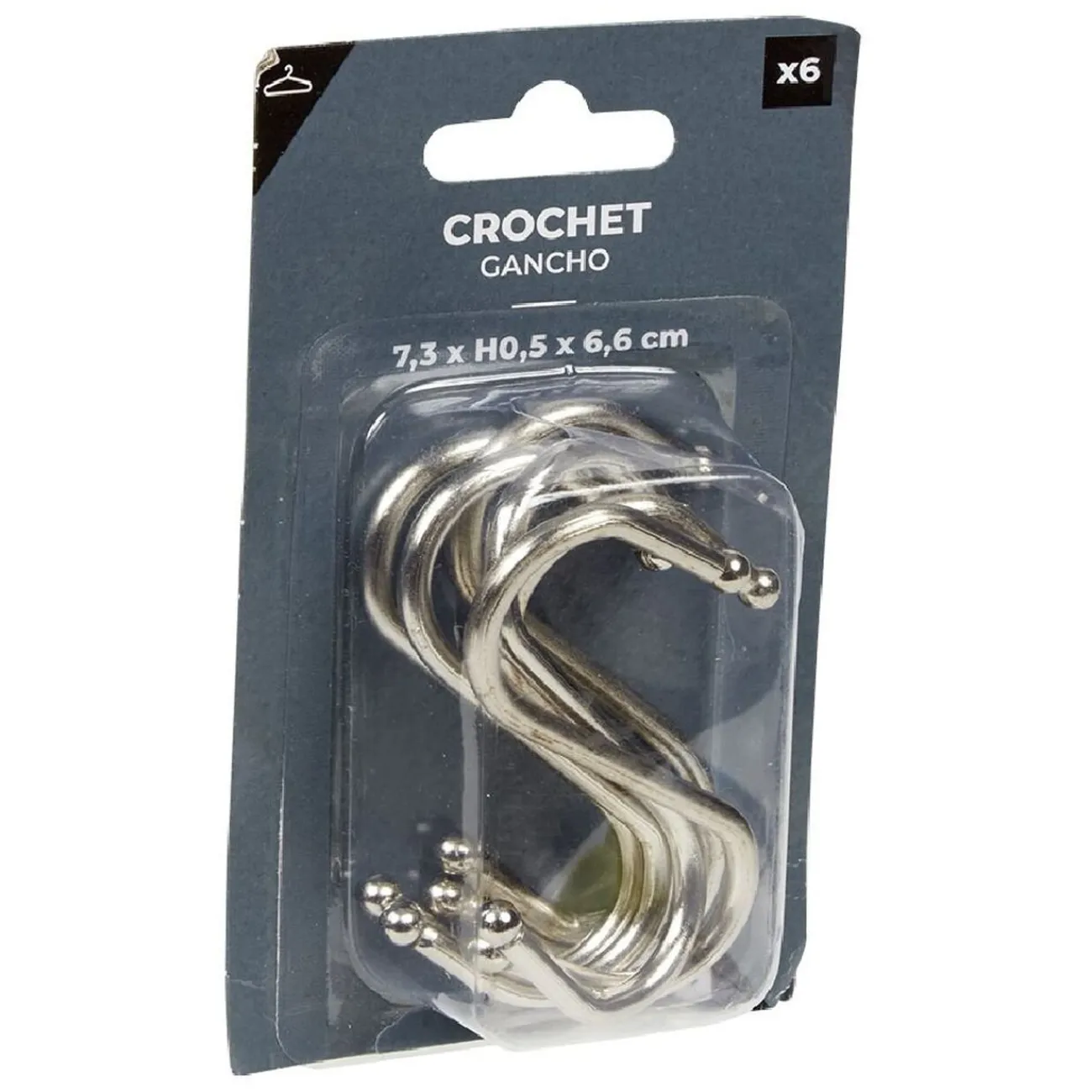 Gifi Rangement|Crochet en forme de S en métal x6