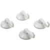 Gifi Rangement|Crochet ventouse x4 blanc plastique
