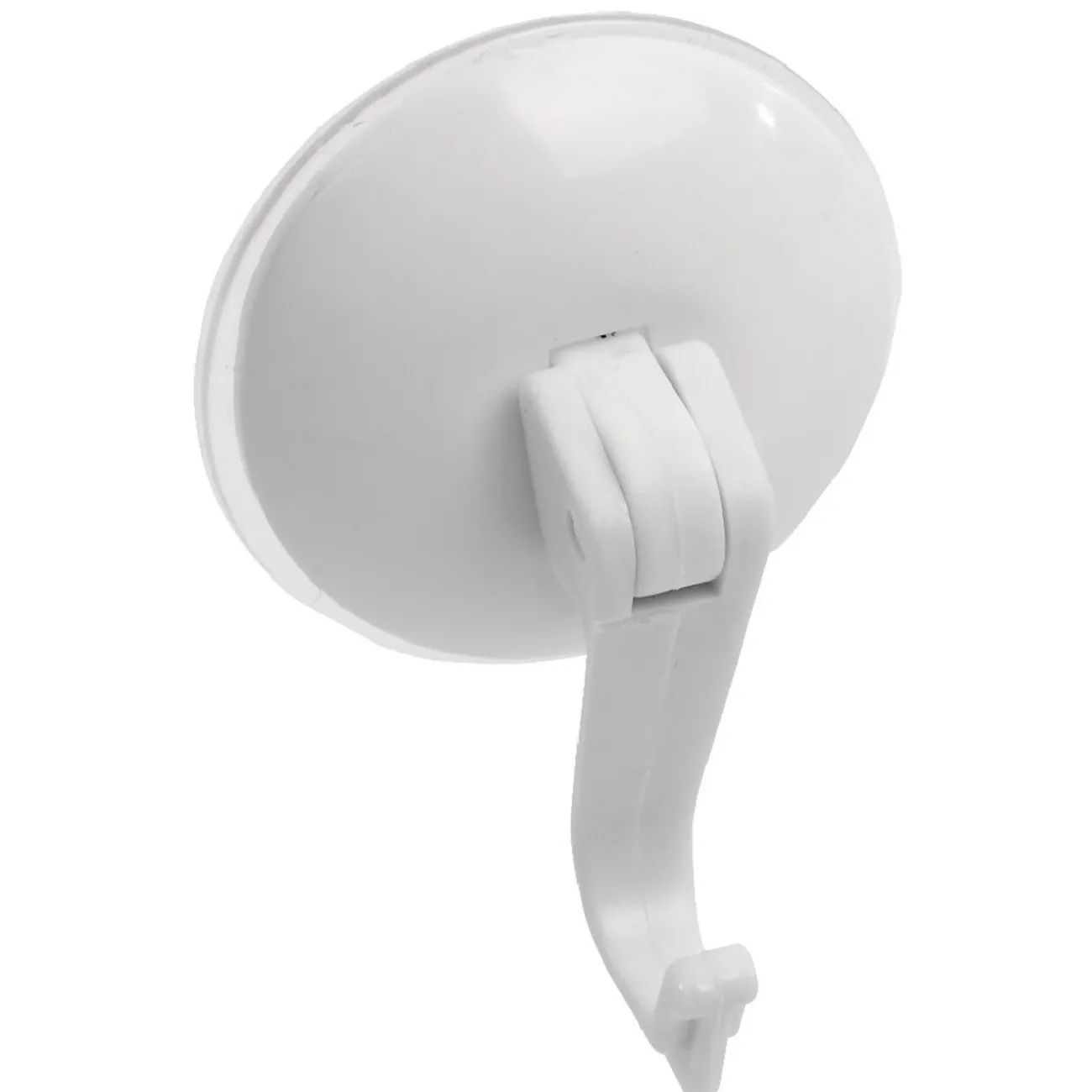 Gifi Rangement|Crochet ventouse x4 blanc plastique
