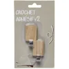 Gifi Rangement|Crochets adhésifs x2 bois
