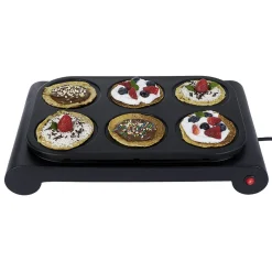 Gifi Crêpière 6 personnes aluminium noir 1000W