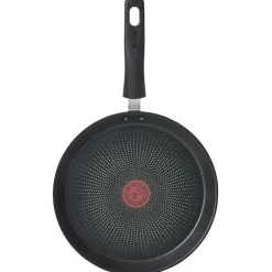 Gifi Crêpière Tefal aluminium anti adhérente thermosignal marron Ø 25 cm