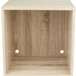 Gifi Rangement|Cube de rangement 1 case bois clair naturel