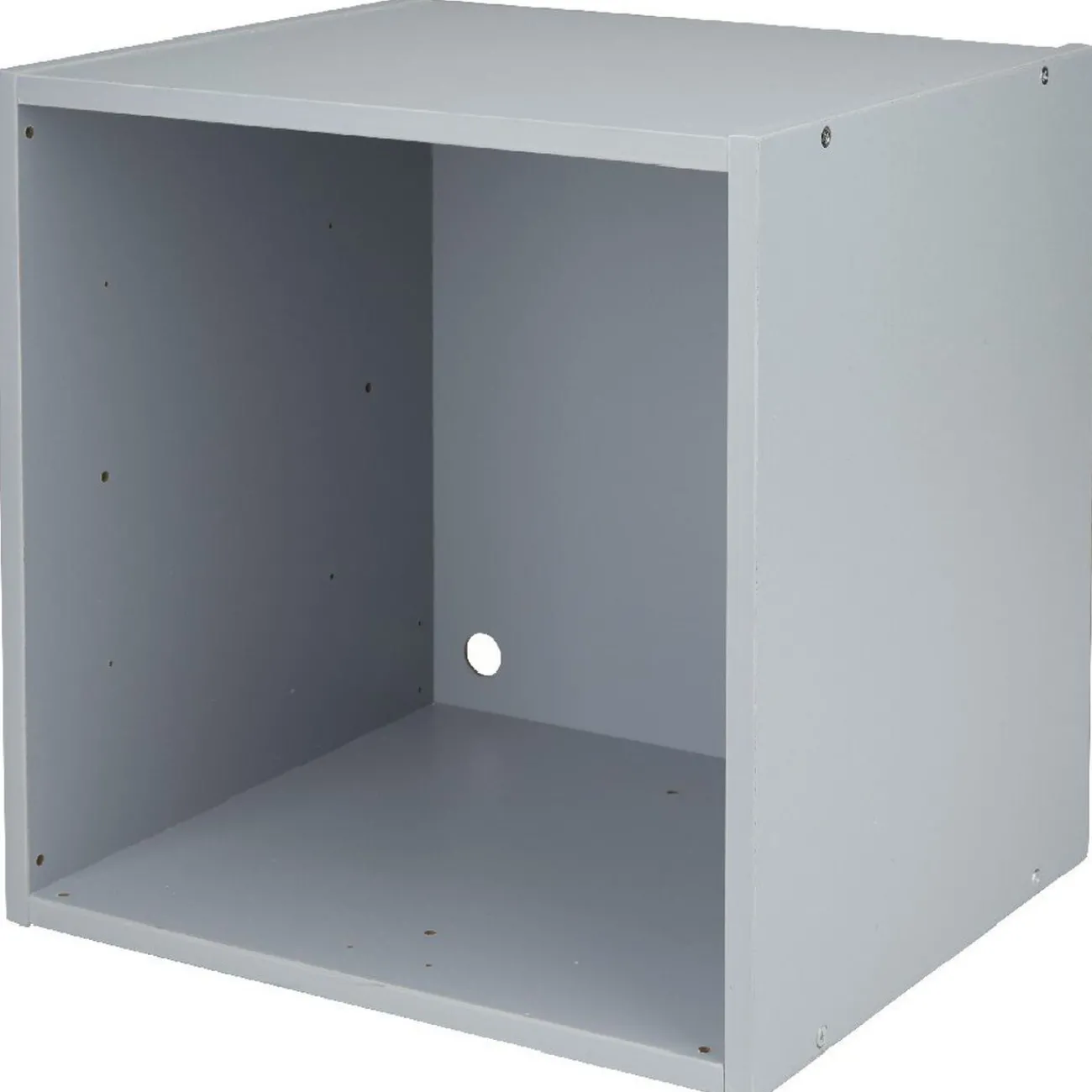 Gifi Rangement|Cube de rangement 1 case bois gris