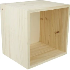 Gifi Rangement|Cube de rangement 1 case pin naturel