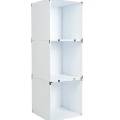 Gifi Rangement|Cube de rangement déco blanc x3