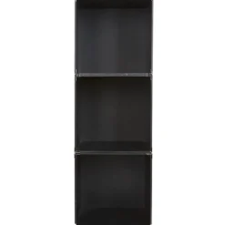 Gifi Rangement|Cube de rangement déco noir x3