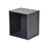 Gifi Rangement|Cube de rangement en bois 1 niche gris