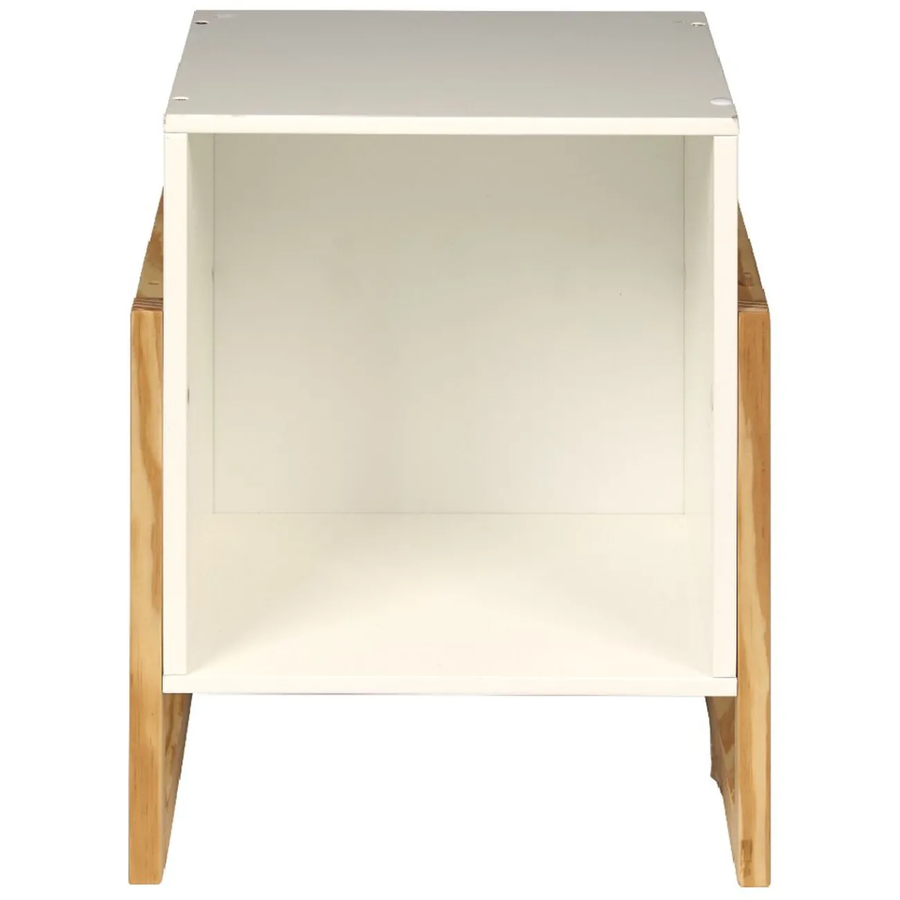 Gifi Rangement|Cube de rangment 1 case blanc naturel