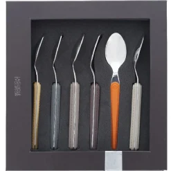 Gifi Cuillère à café multicolore x6 laguiole