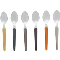 Gifi Cuillère à café multicolore x6 laguiole