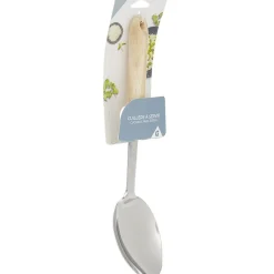 Gifi Cuillère à servir en inox avec manche en bois