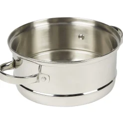 Gifi Cuit-vapeur à 2 niveaux acier inoxydable ø 20 cm