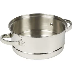 Gifi Cuit-vapeur à 2 niveaux acier inoxydable ø 20 cm