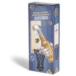 Gifi Décapsuleur mural basketball en bois 8x5xH20cm