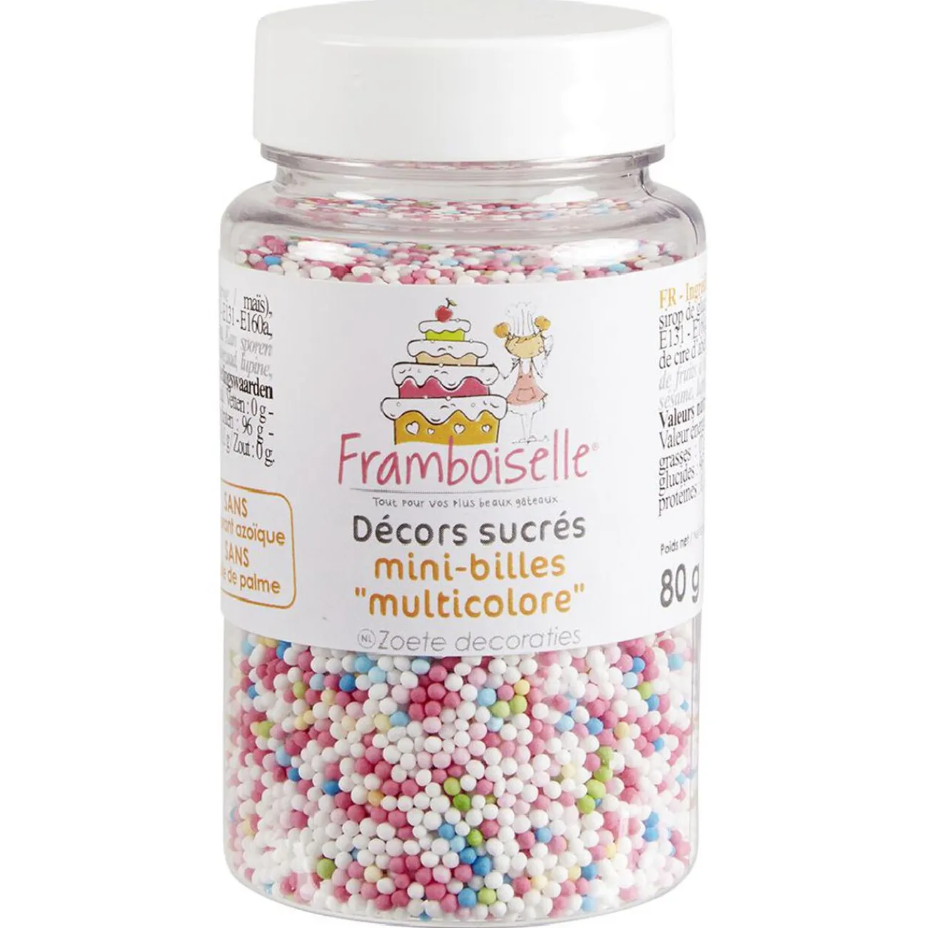 Gifi Décor sucré mini billes multicolores