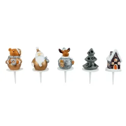 Gifi Décoration bûche de Noël x 5