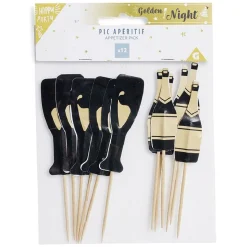 Gifi Décoration gâteau anniversaire pique thème nuit x12