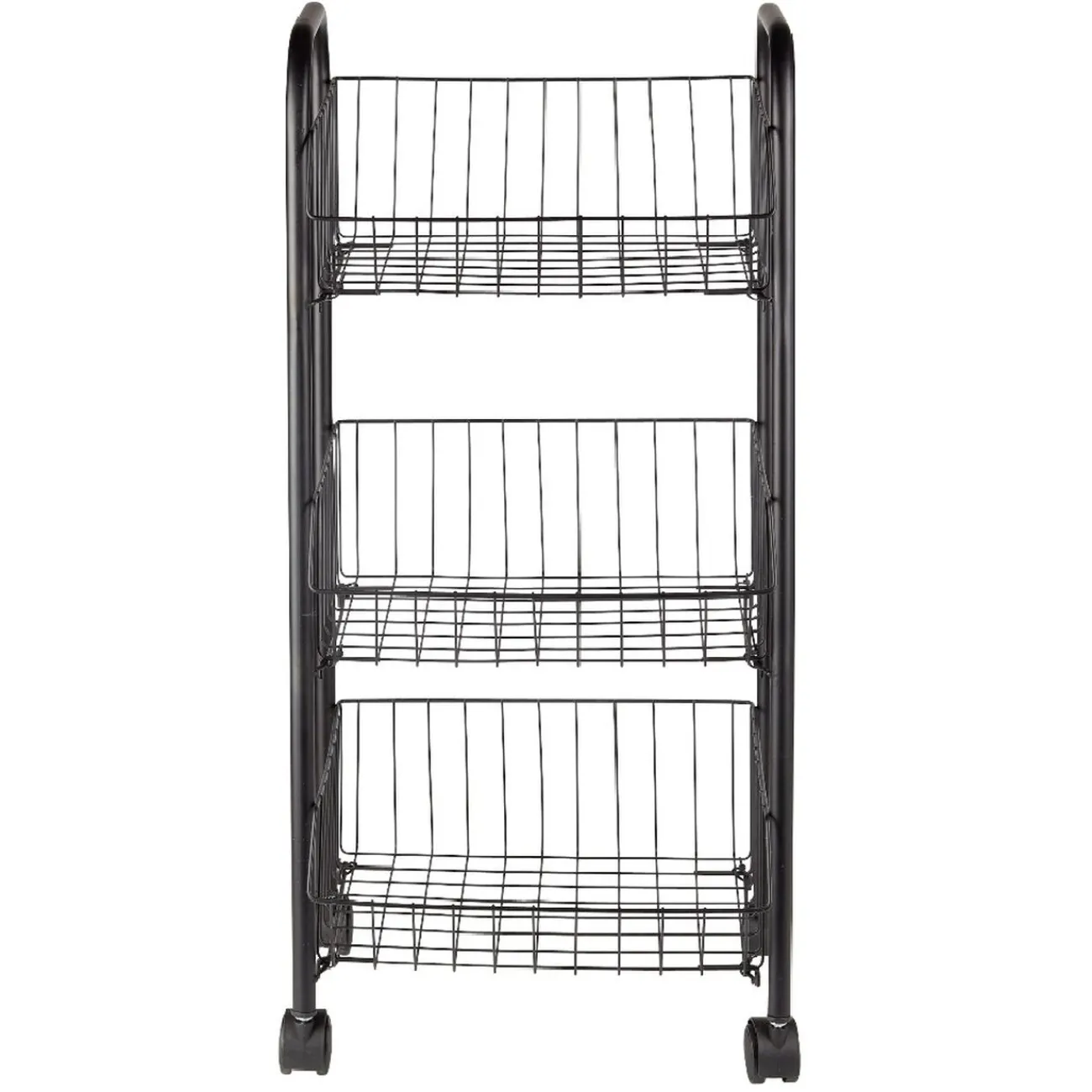 Gifi Desserte à roulettes 3 niveaux métal noir