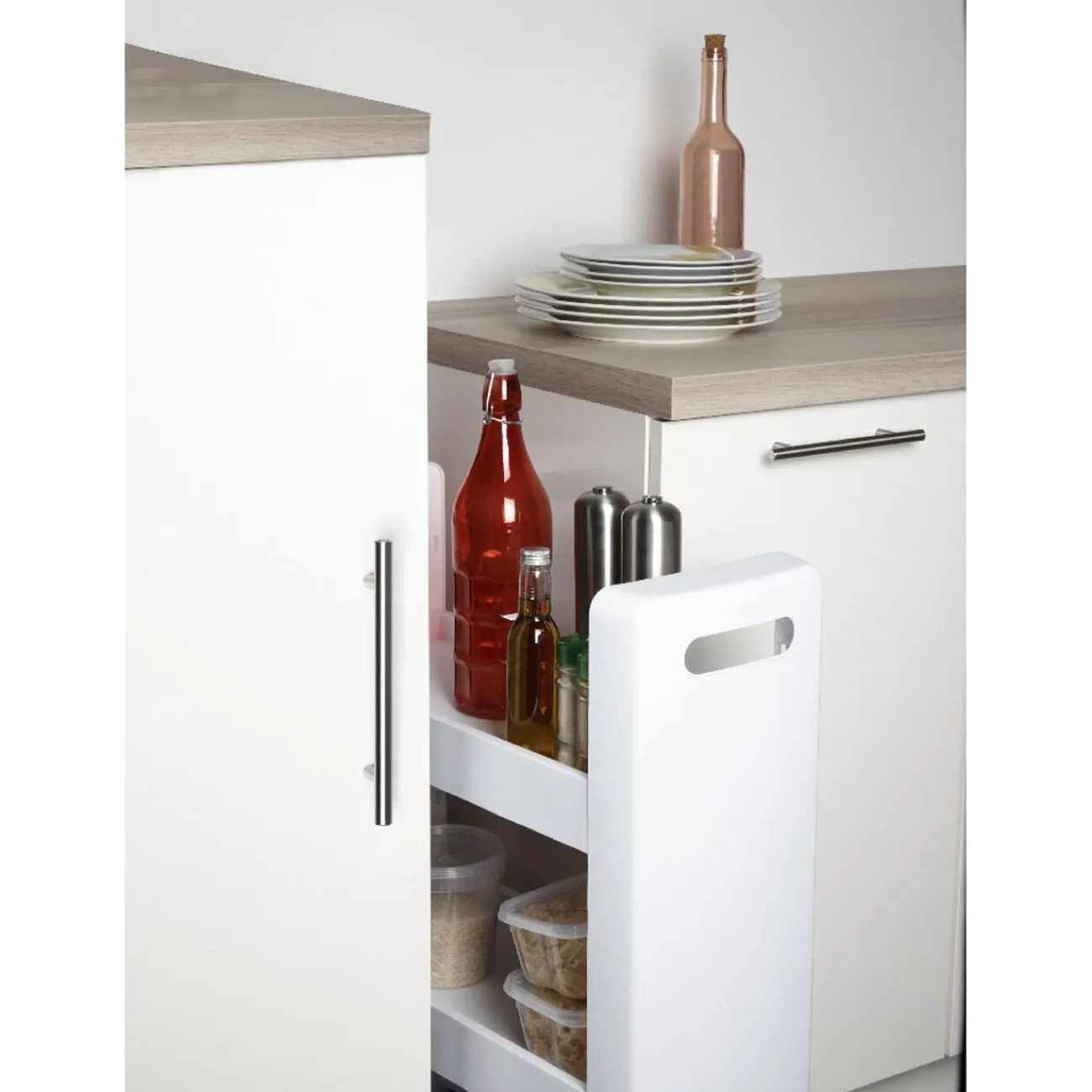 Gifi Entretien Du Linge|Desserte à roulettes blanche