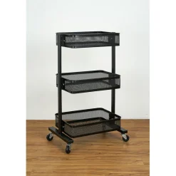 Gifi Desserte à roulettes noire