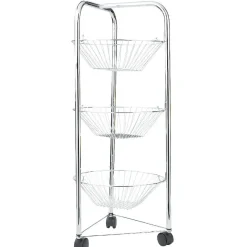 Gifi Desserte 3 étages argenté