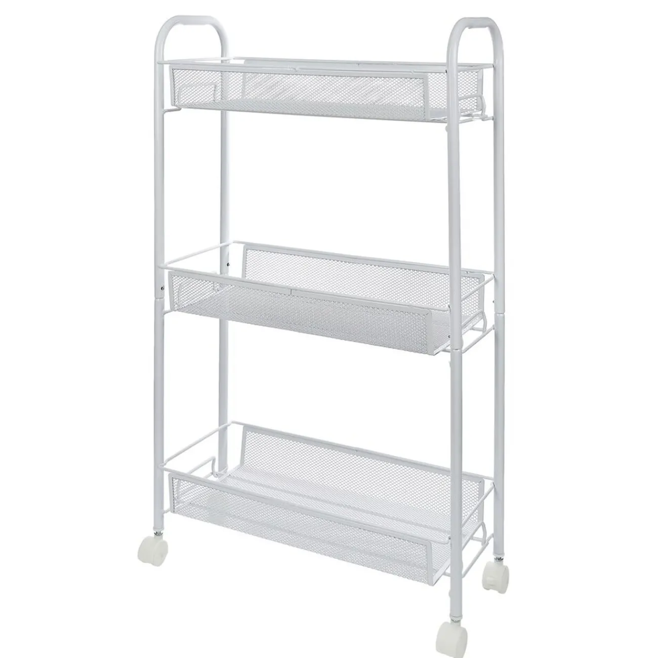 Gifi Desserte cuisine 3 niveaux métal blanc