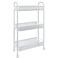 Gifi Desserte cuisine 3 niveaux métal blanc