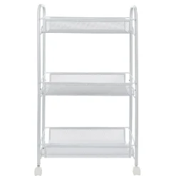 Gifi Desserte cuisine 3 niveaux métal blanc