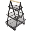 Gifi Desserte de cuisine 3 paniers métal noir
