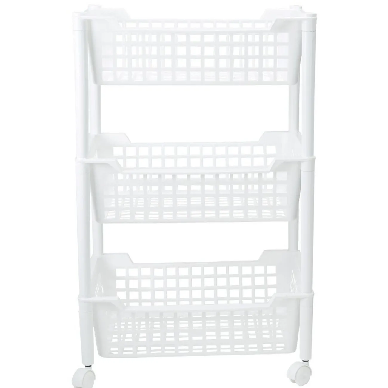 Gifi Desserte de cuisine 3 étages blanc