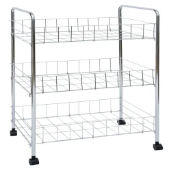 Gifi Desserte en métal 3 niveaux - 35,5xH66,5x26cm