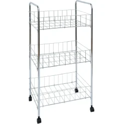 Gifi Desserte en métal 3 niveaux - 35,5xH66,5x26cm