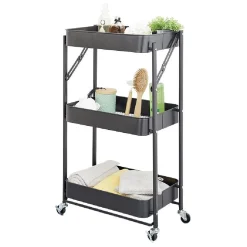 Gifi Desserte multi-usage pliable métal noir