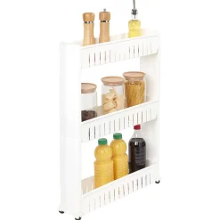 Gifi Desserte resserre cuisine étroite sur roulettes 3 niveaux