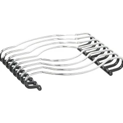Gifi Dessous de plat en métal gris silicone antidérapant