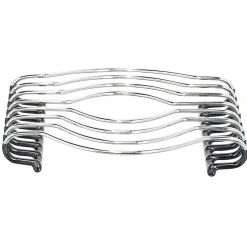 Gifi Dessous de plat en métal gris silicone antidérapant